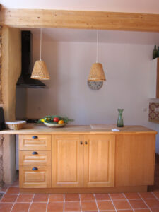 Cuisine chene sur mesure agencement