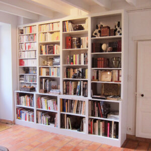 bibliotheque sur mesure bois massif
