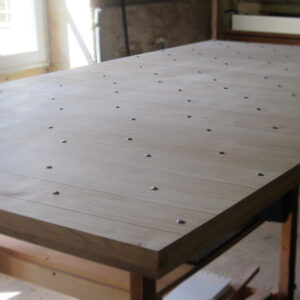 porte châtaignier ancienne massif