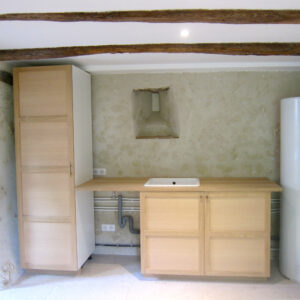 buanderie mobilier chene massif