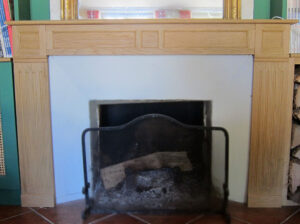 manteau cheminee chene massif