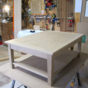 table basse chene massif